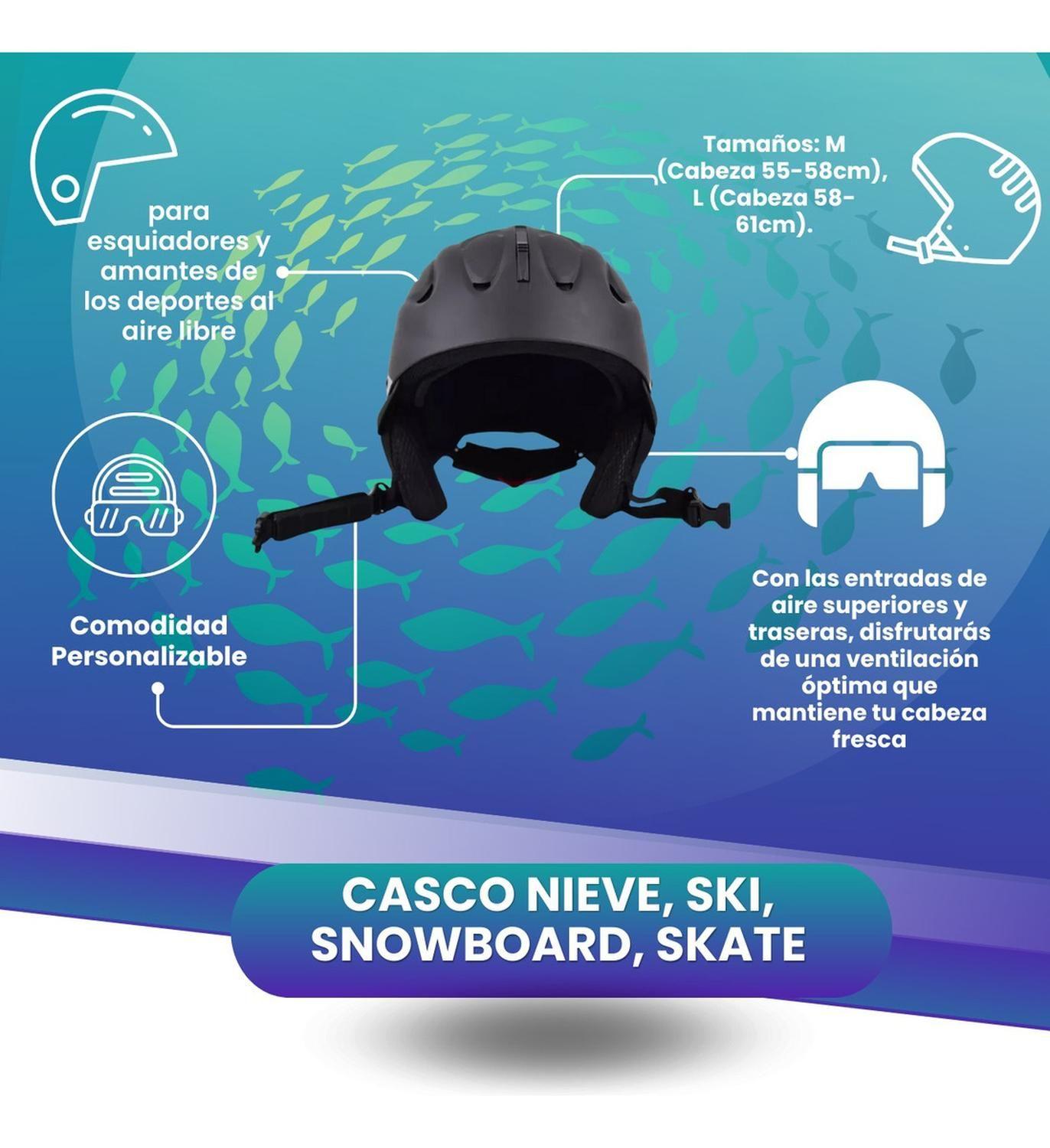 Casco Nieve, Ski, Snowboard, Skate-4