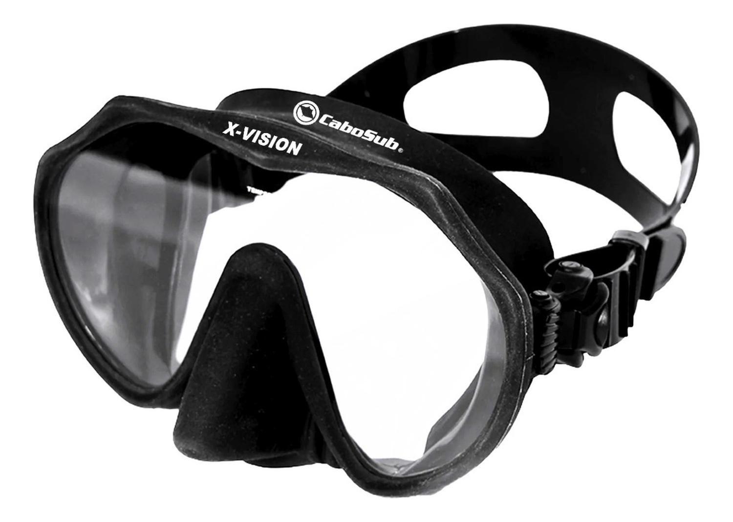 Mascara Buceo Y Snorkeling Cabosub X-vision negro-1