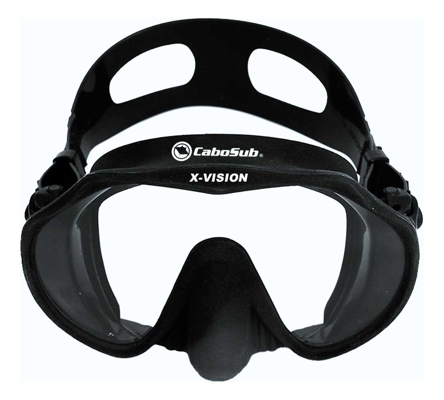 Mascara Buceo Y Snorkeling Cabosub X-vision negro-0
