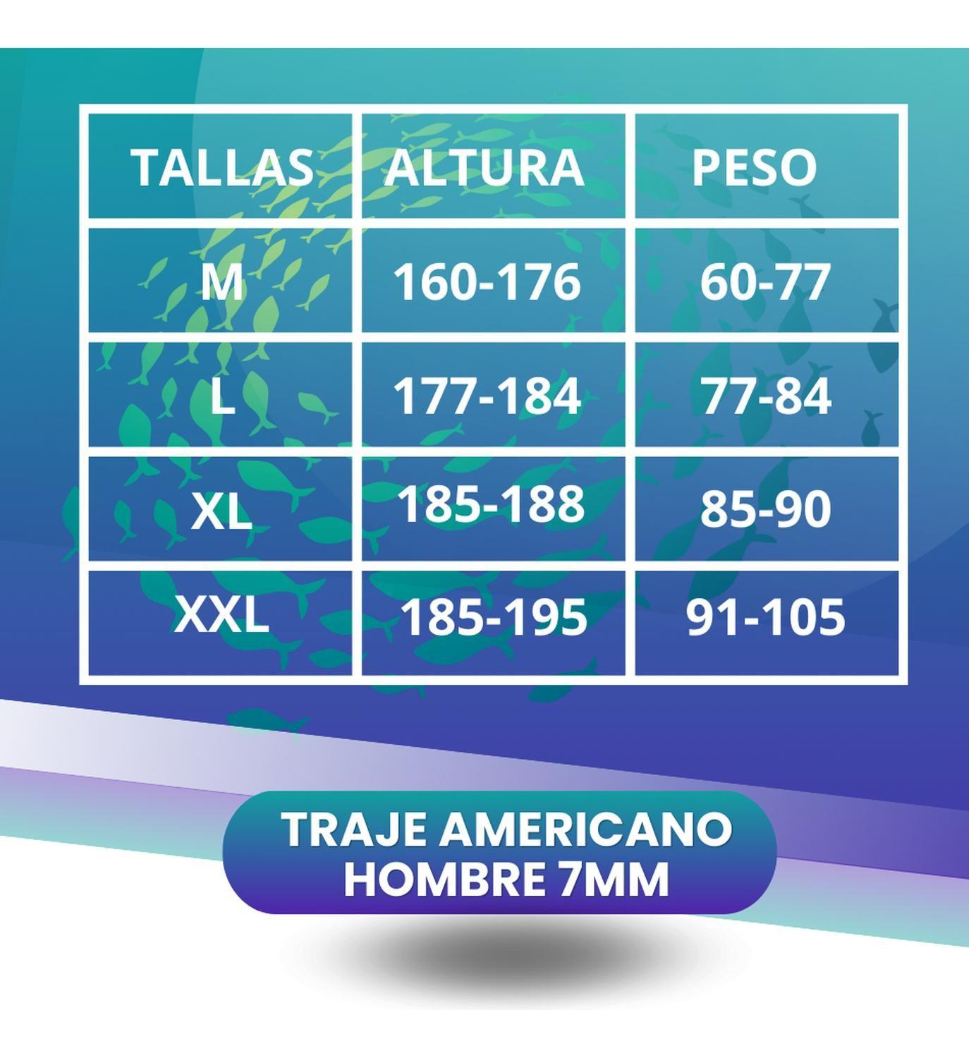 Traje Buceo Cabosub Americano Hombre 7 Mm-6