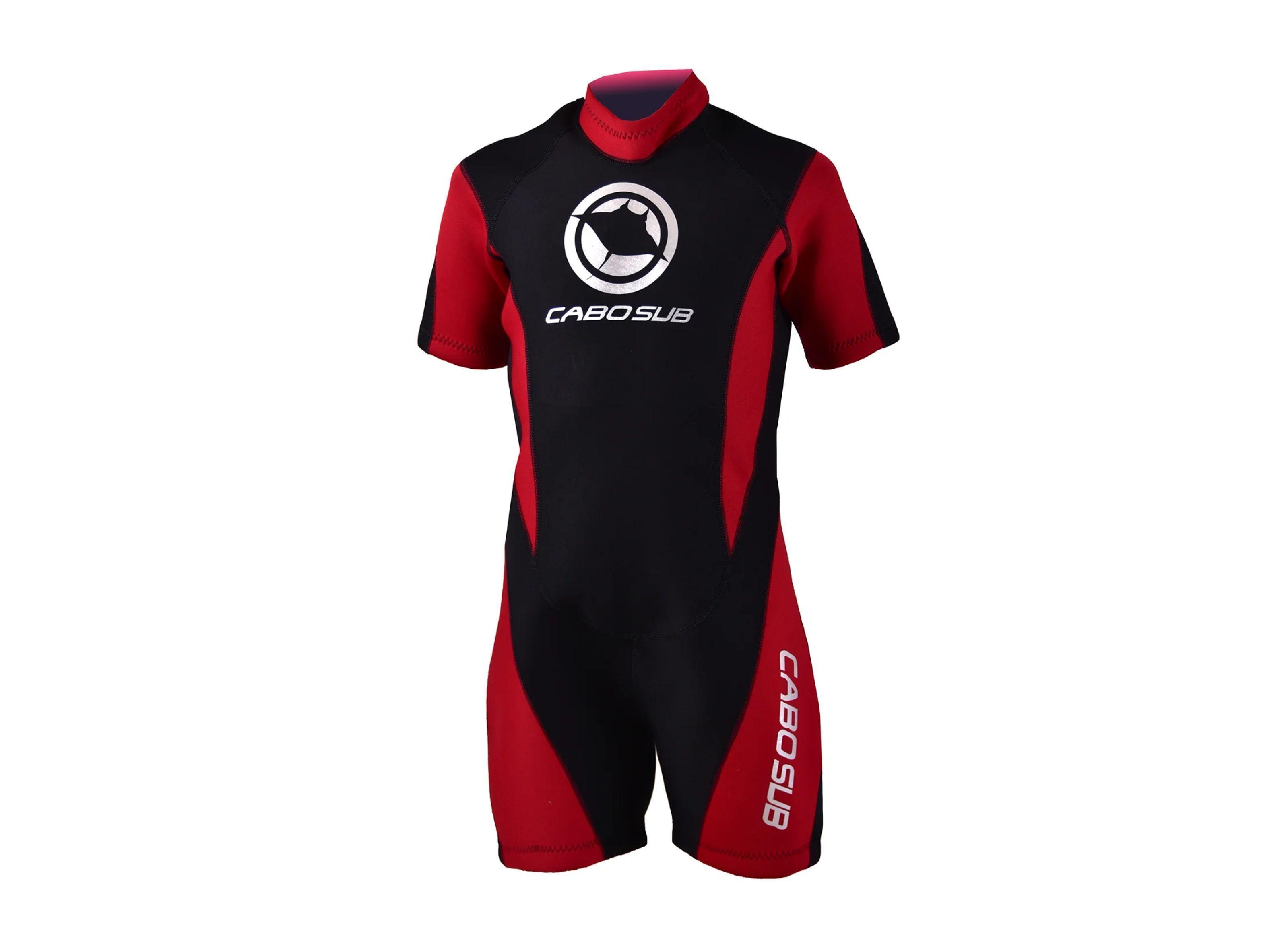 Traje De Surf Corto Cabosub Adulto Rojo-2