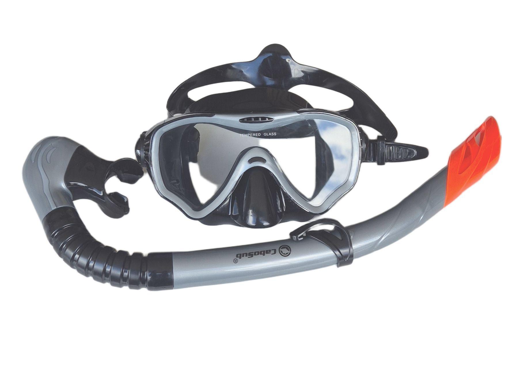 KIT SNORKELING PROFESIONAL SHARK CABOSUB - GRIS-2