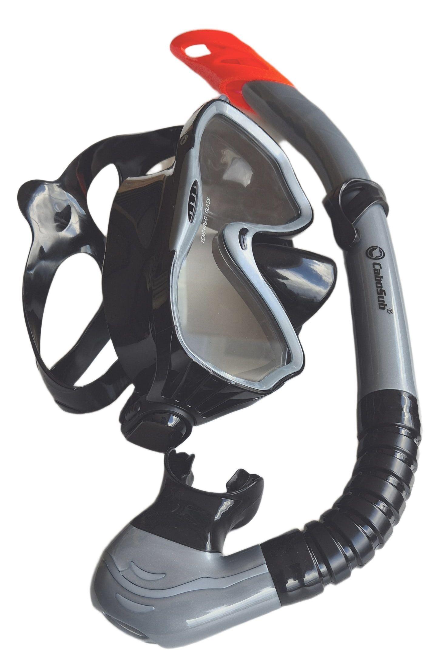 KIT SNORKELING PROFESIONAL SHARK CABOSUB - GRIS-3