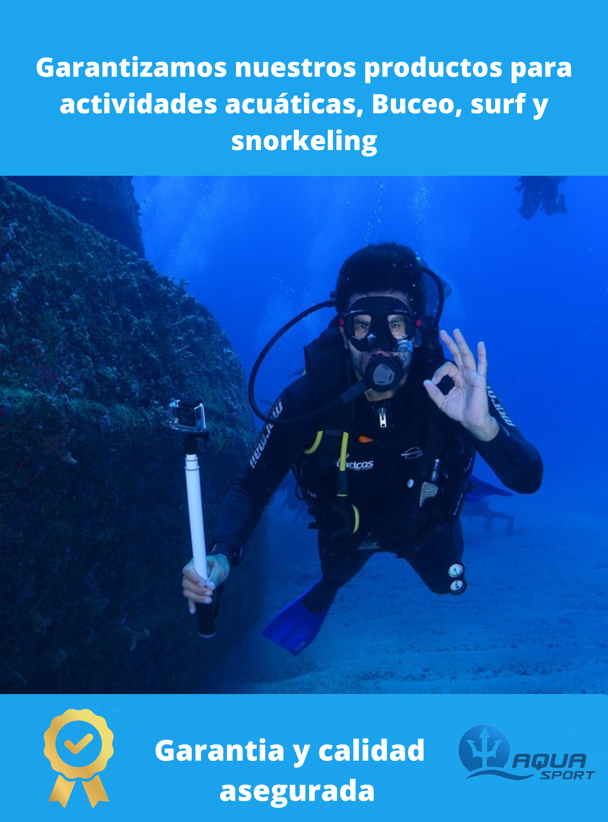 Mascara buceo snorkeling profesional ajustable durable Titan ELM-1