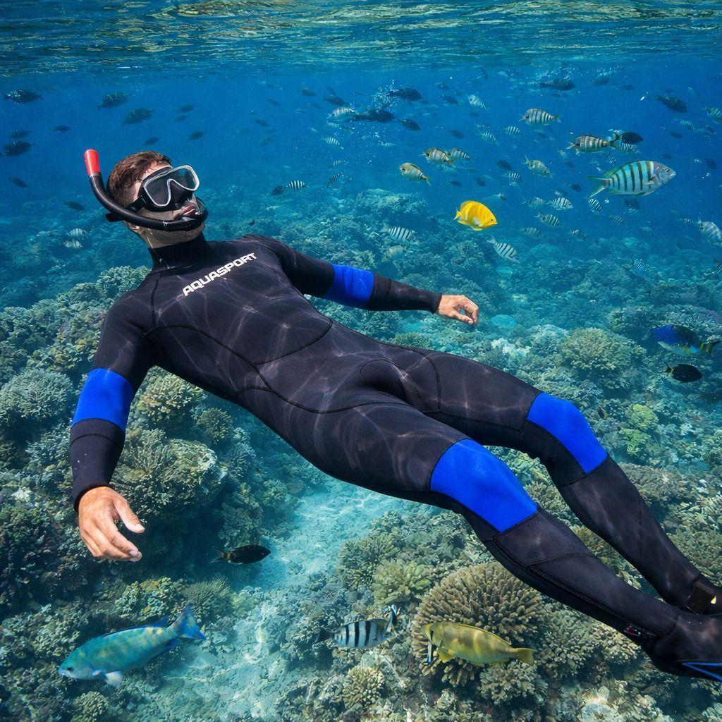 Traje Neopreno Aquasport Wave 3mm Surf Buceo Sup-5