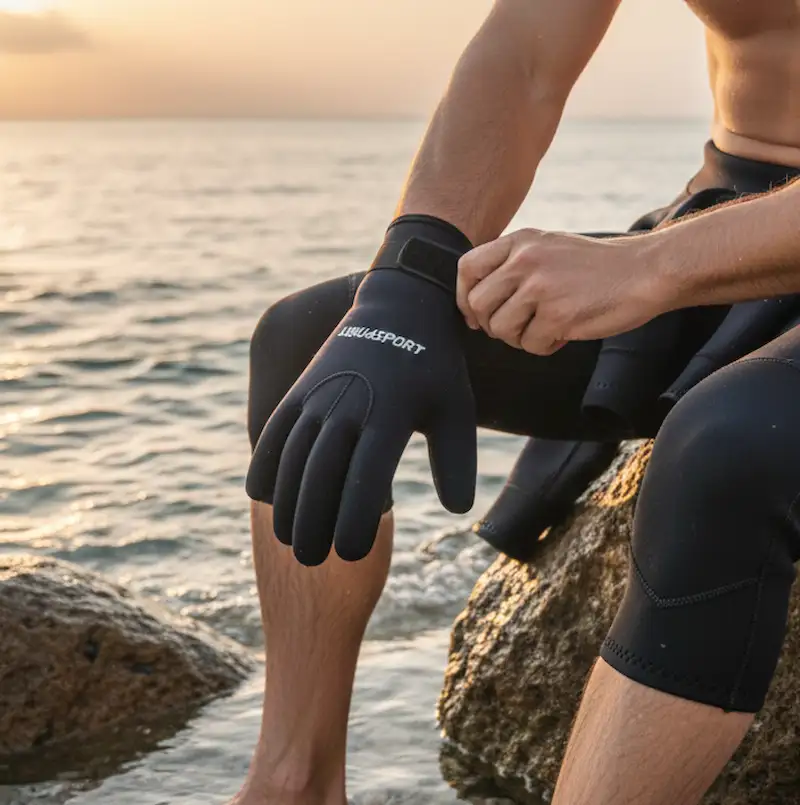 Guantes Neopreno Aquasport Flex 5mm Buceo Surf Kayak-2