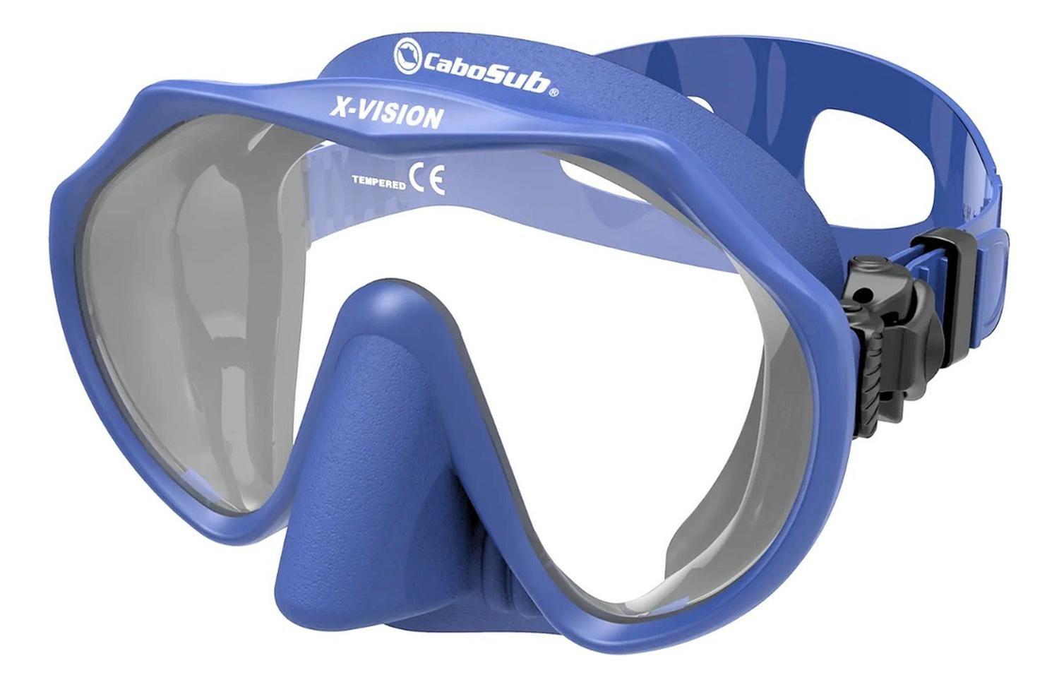Mascara Buceo Y Snorkeling Cabosub X-vision azul-0