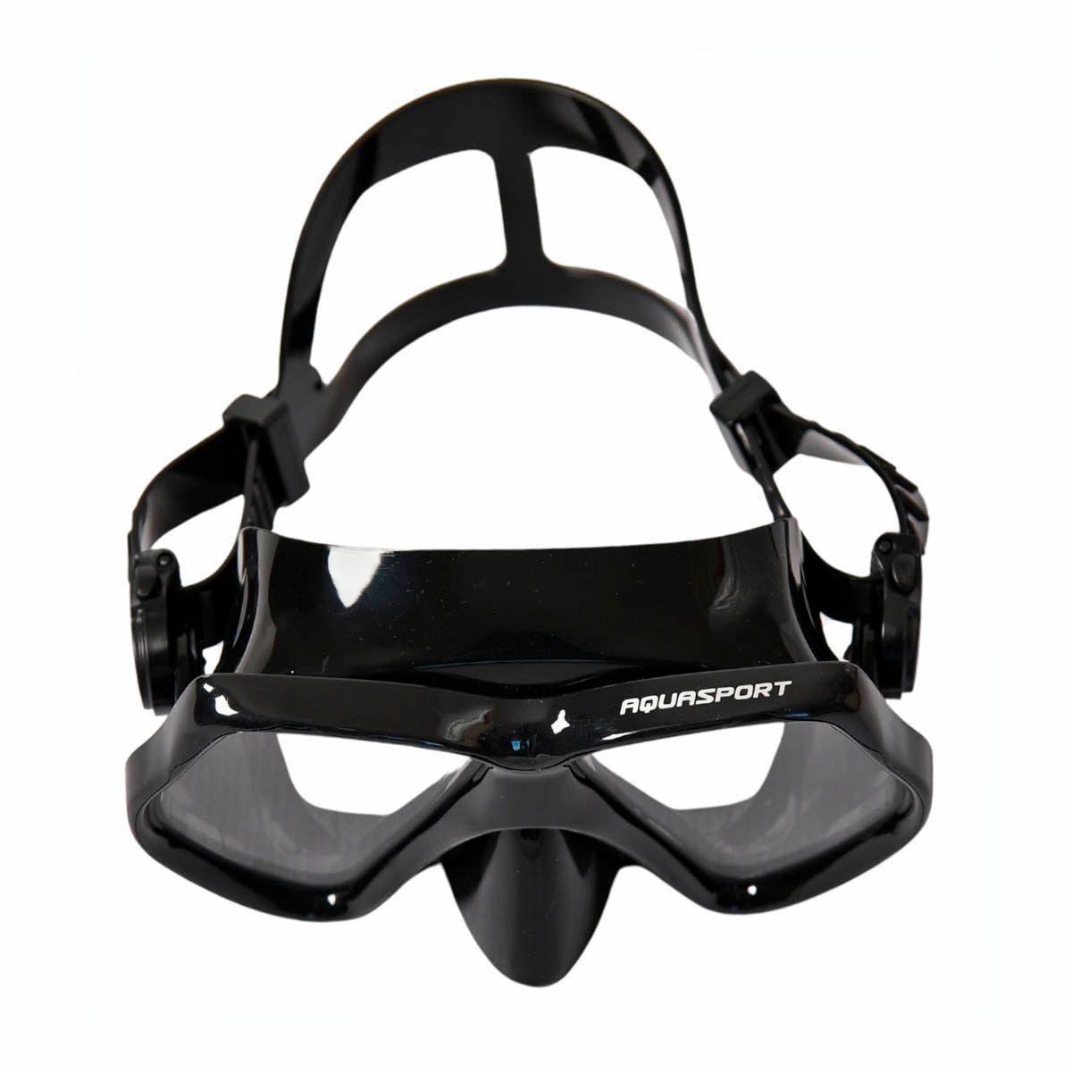 Máscara Buceo Profesional Aquasport Titan Cristal Templado-2