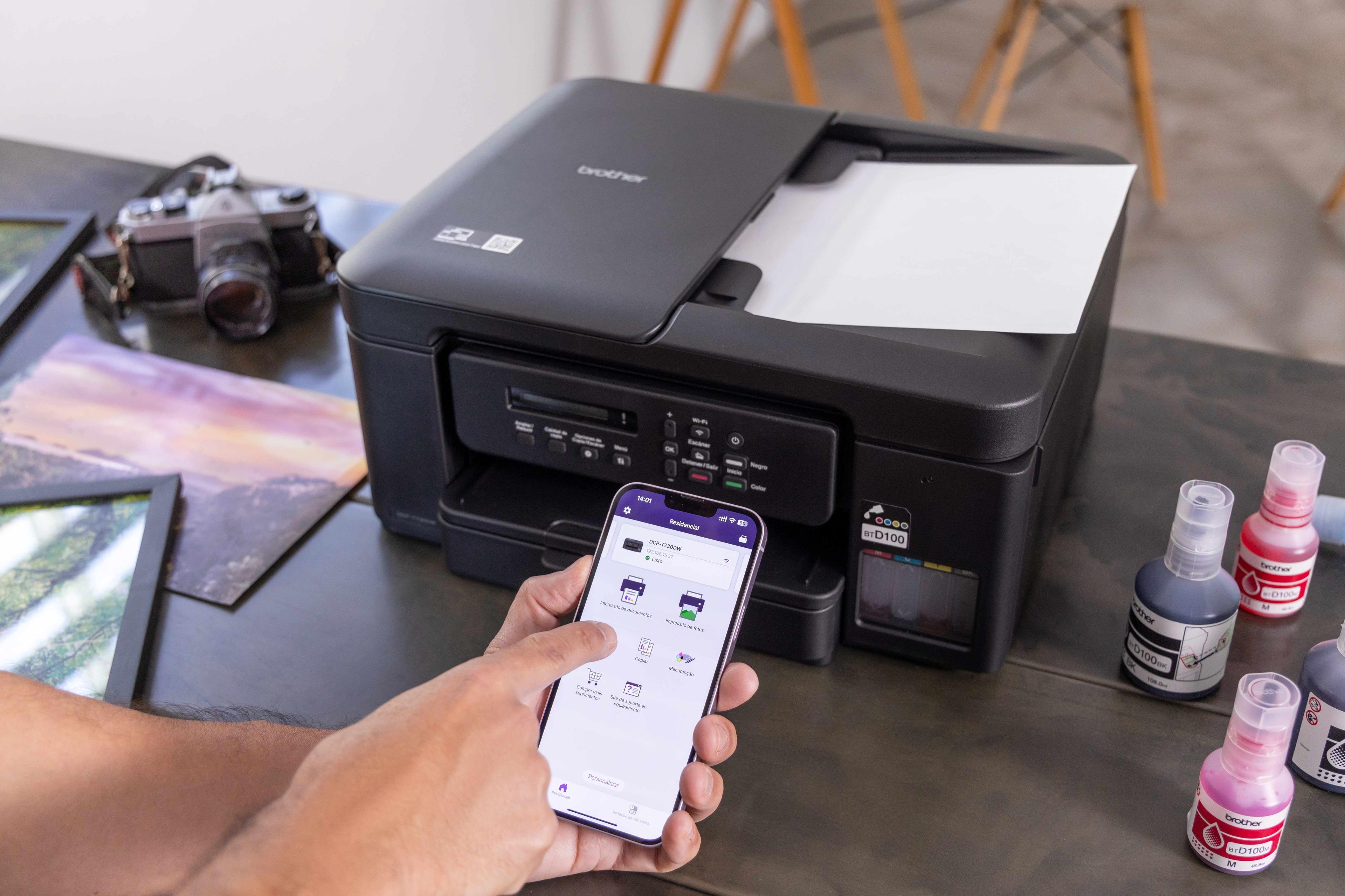 Impresora Multifuncional Brother Tinta Dcp-t730dw Duplex Adf-6