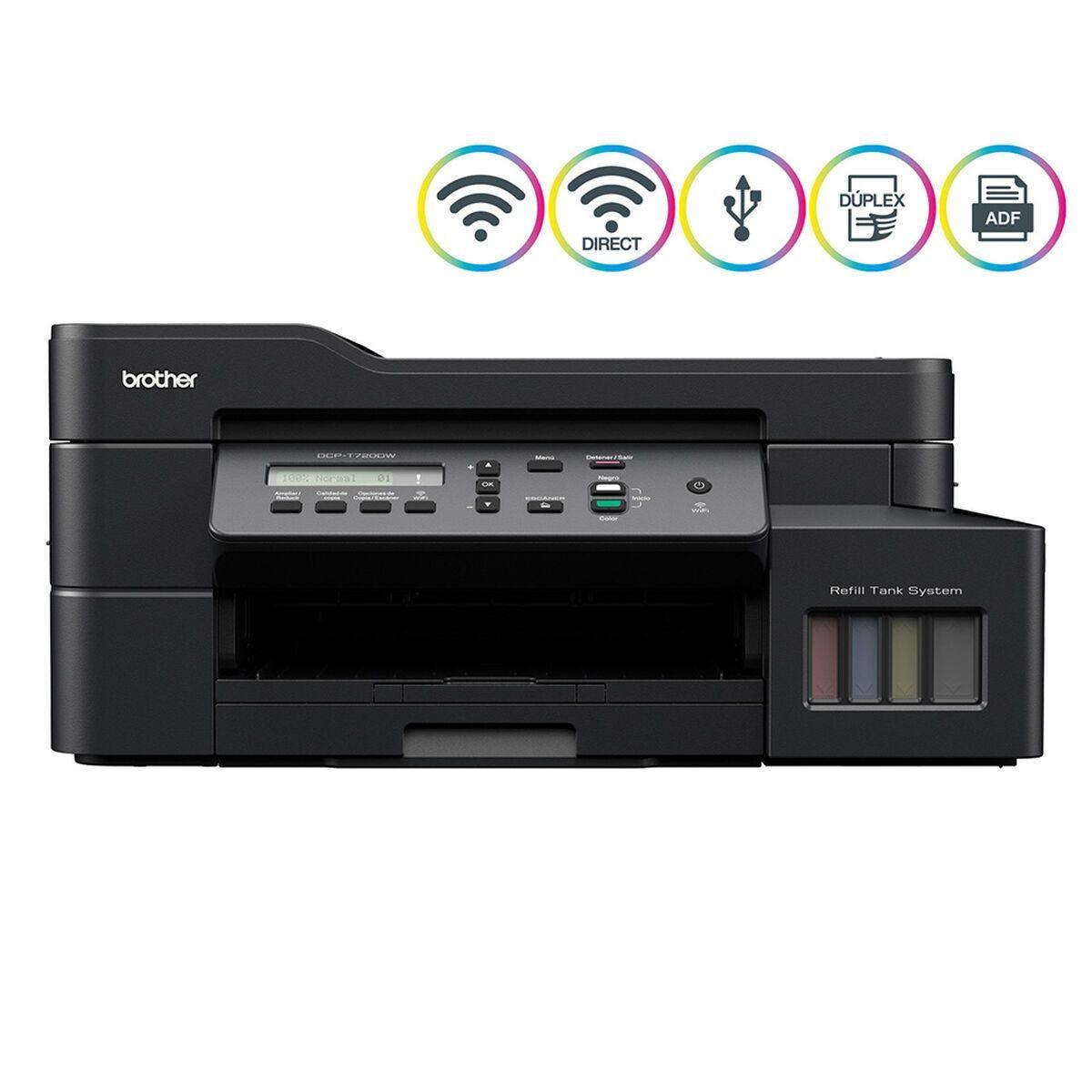 Impresora Multifuncional Brother Tank Tinta DCP-T720DW Wifi Duplex-0