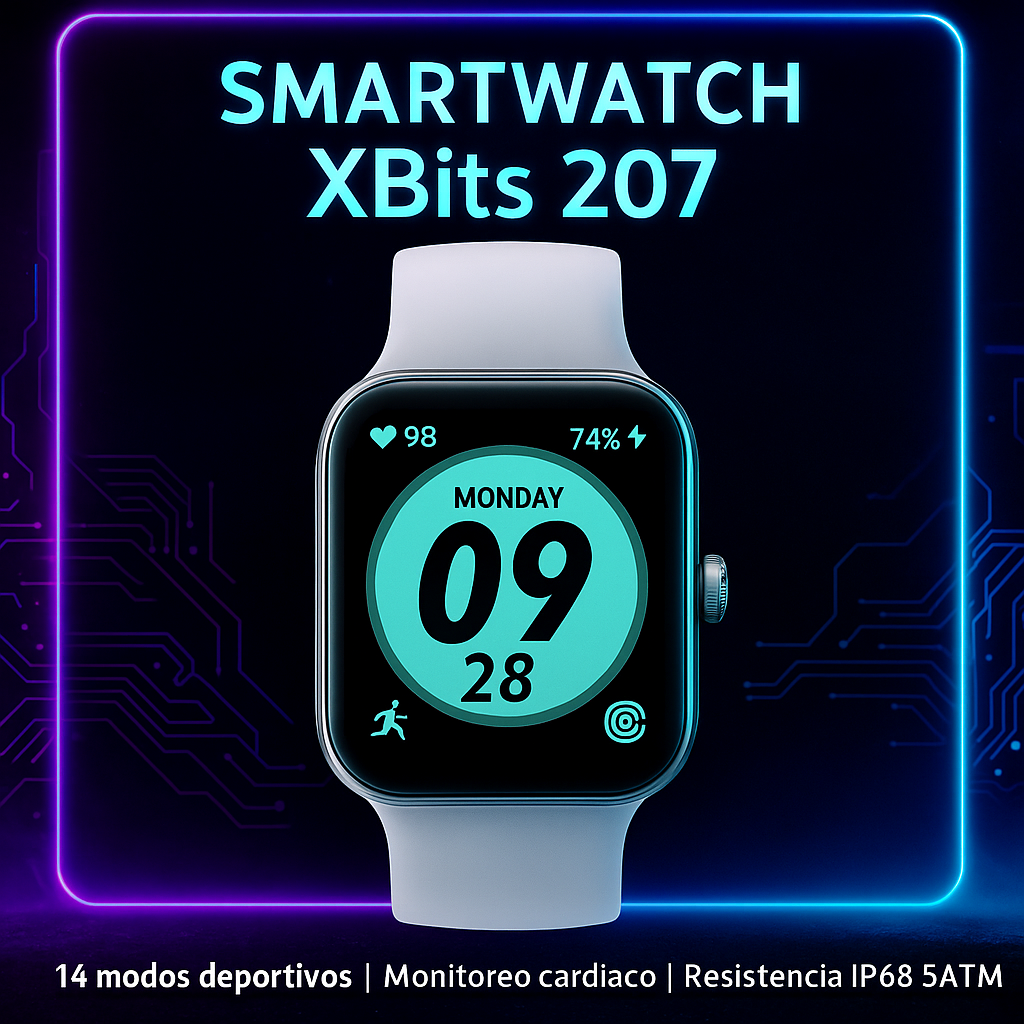 SmartWatch XBits 207B Unisex para Android o iOS-2