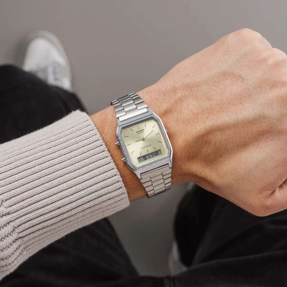 Reloj Casio AQ-230A-9A Unisex - Análogo Digital-3