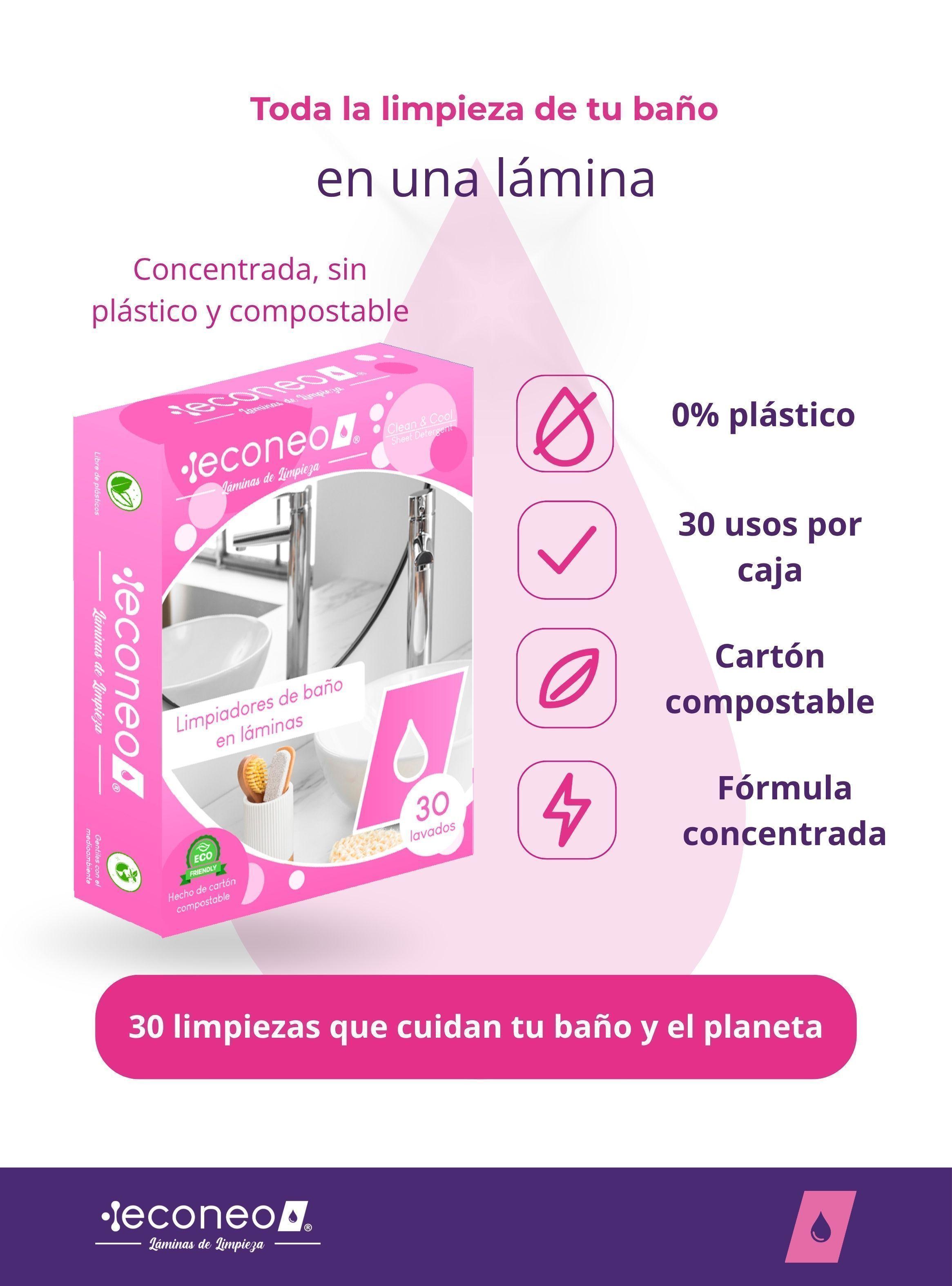 Econeo Limpiador Banos Laminas 30 Usos Sin Plastico-2