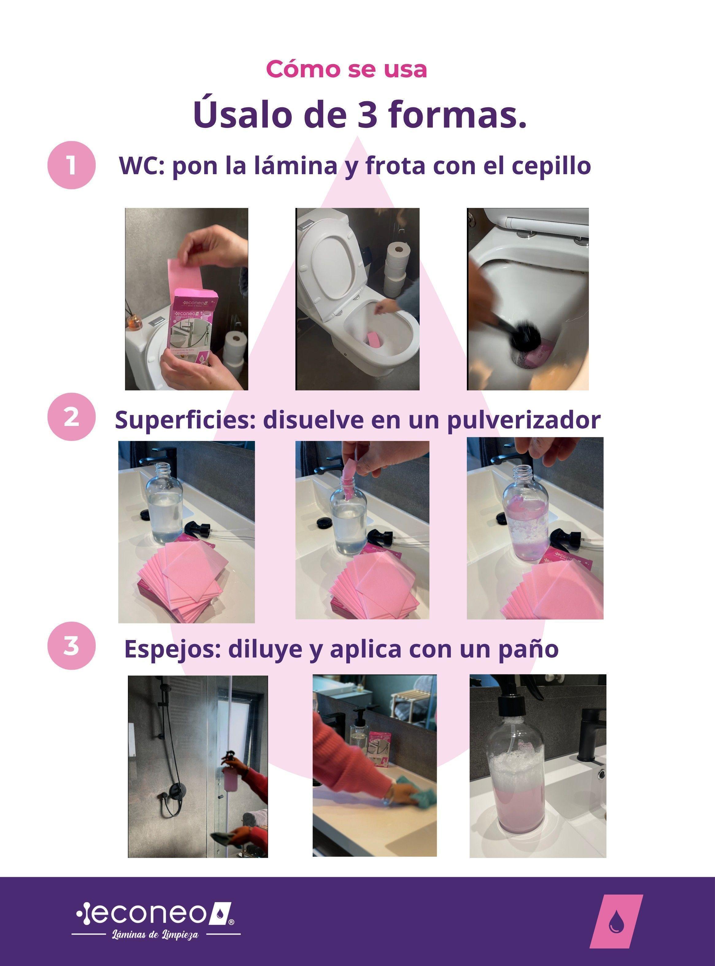 Econeo Limpiador Banos Laminas 30 Usos Sin Plastico-6