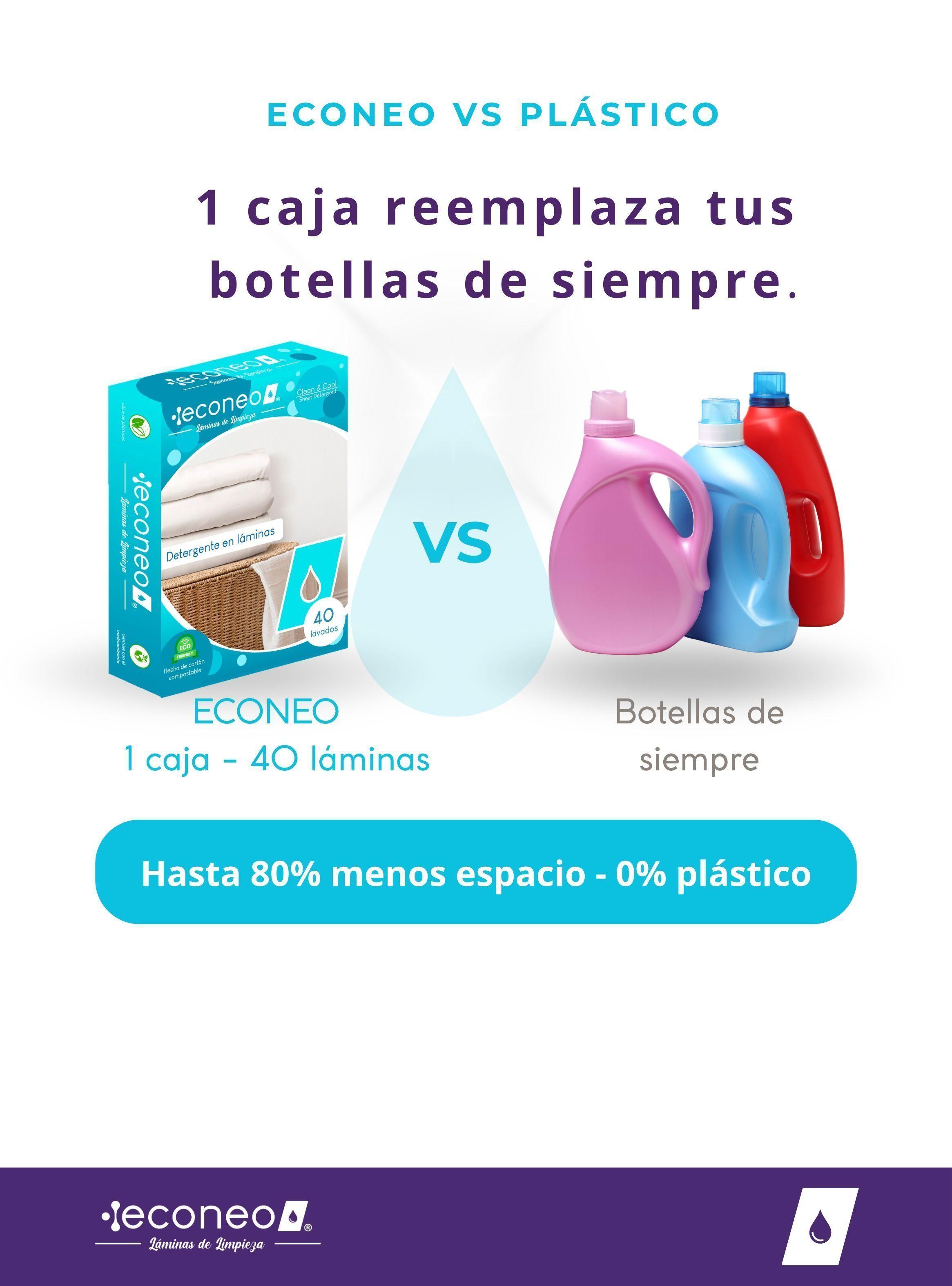 Econeo Detergente Ropa Laminas 40 Lavados Sin Plastico-6