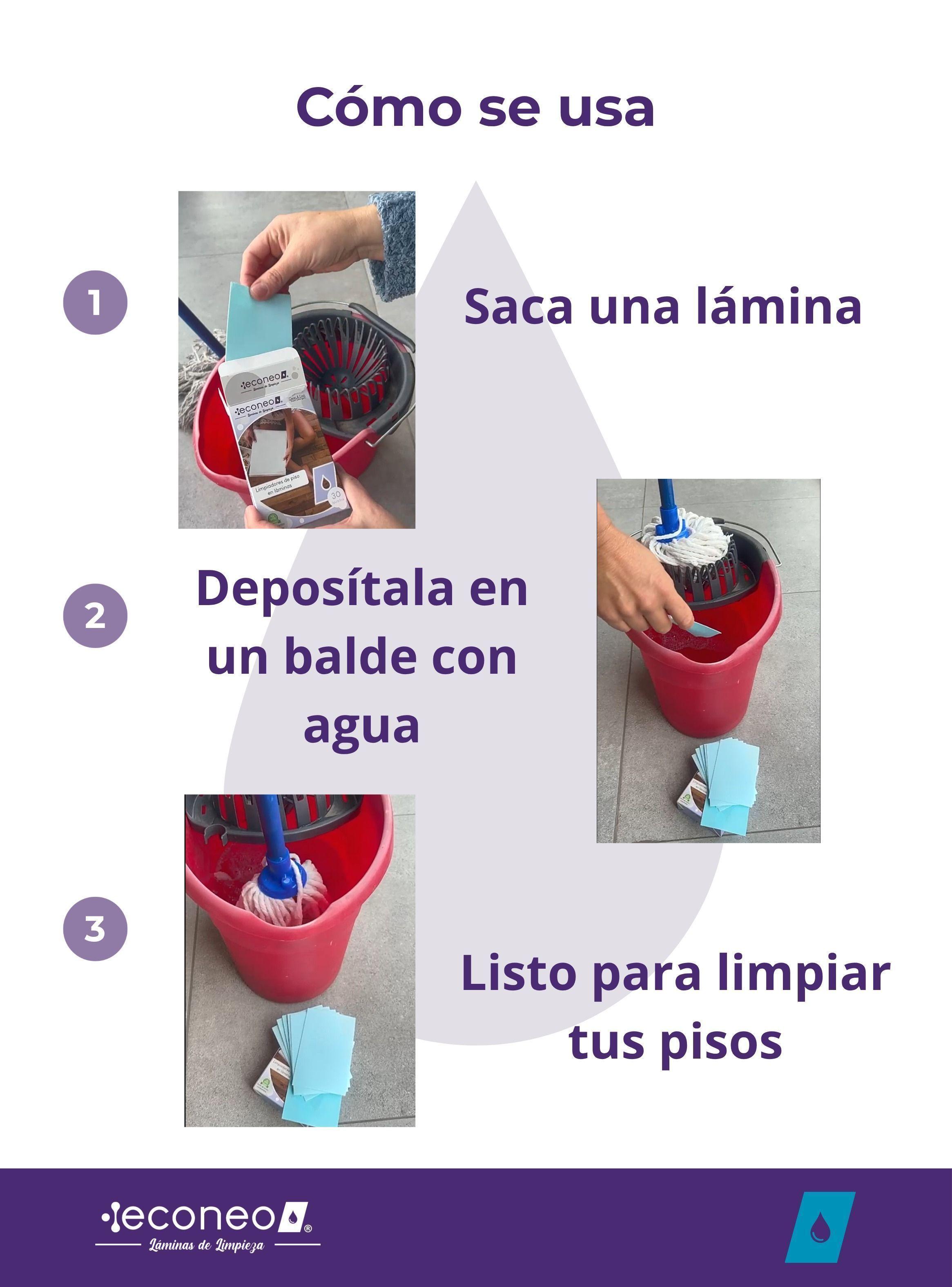 Econeo Limpiador Pisos Laminas 30 Usos Sin Plastico-4