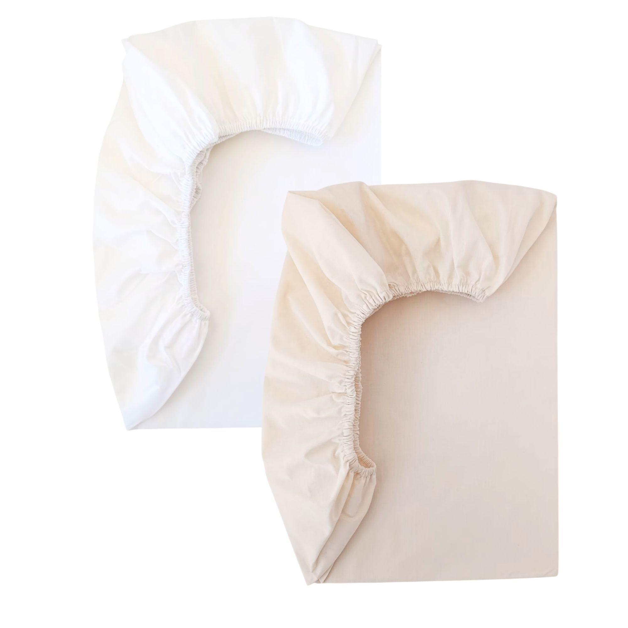 PACK 2 SABANAS BAJERAS BICOLOR COLECHO BEIGE-0