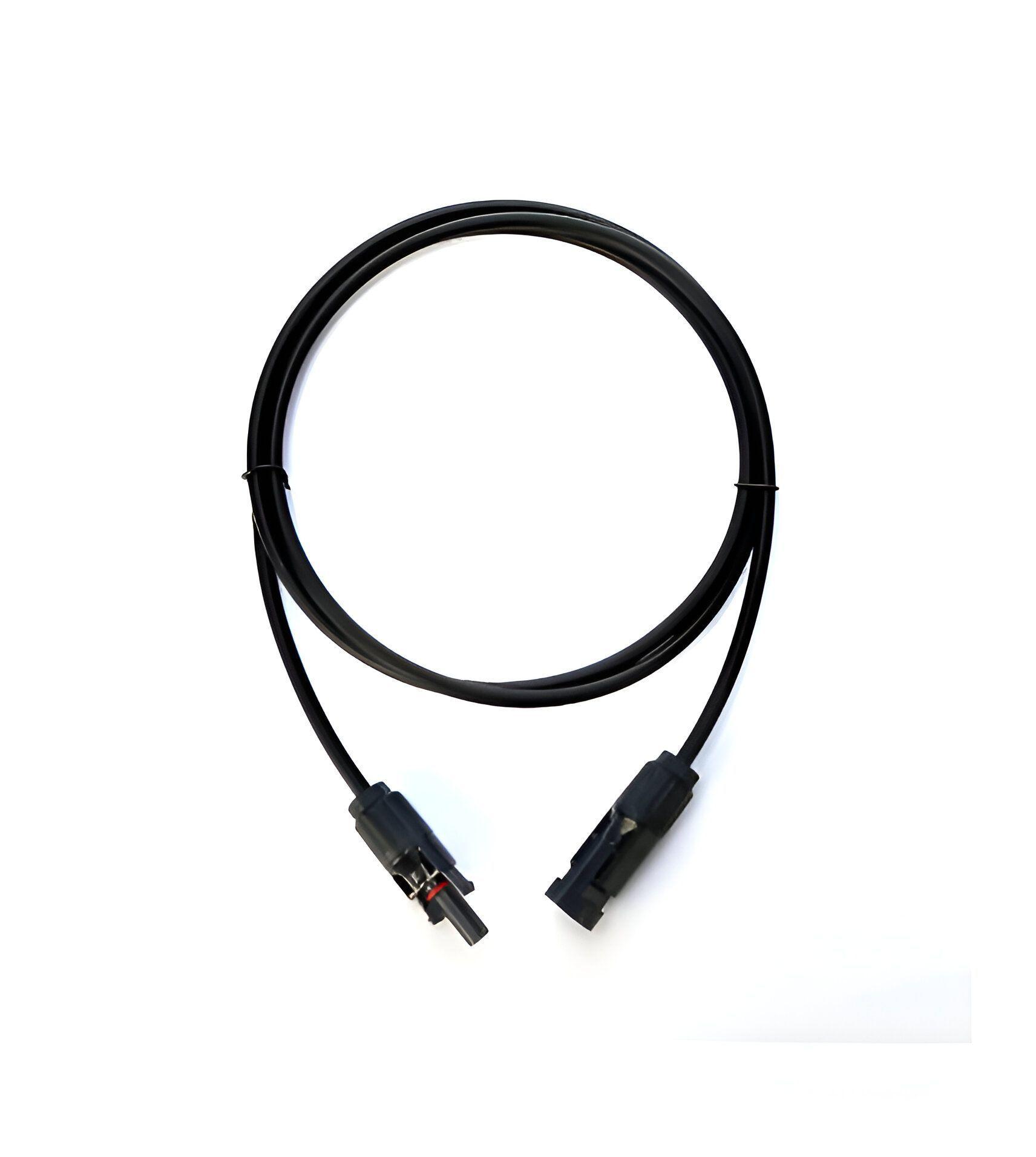1 Par Cable extensión Solar 4 mm² X 1 Mt + 4 Conectores Mc4 45Ah-2
