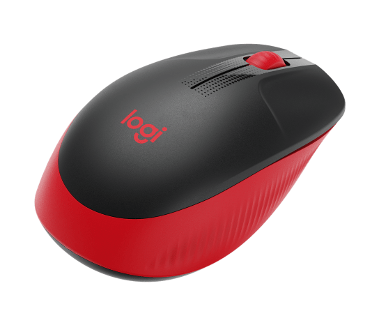 Mouse Logitech M190 Full Size Wireless Mouse Rojo-3