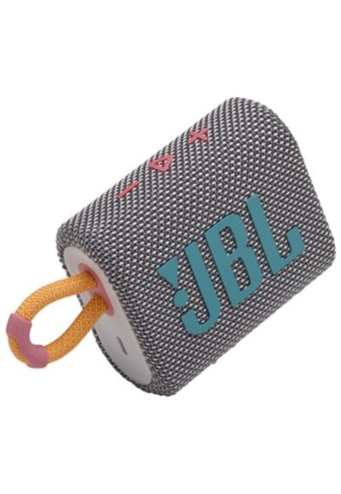 PARLANTE JBL GO 3 PORTÁTIL CON BLUETOOTH 5.1 GRAY-0