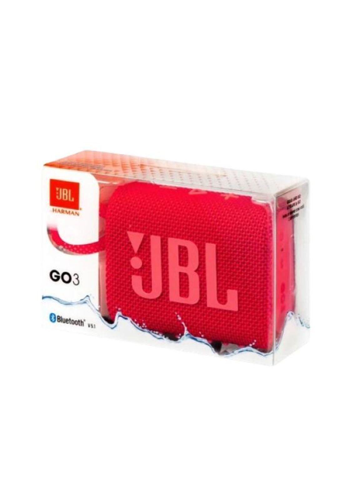 PARLANTE JBL GO 3 PORTÁTIL CON BLUETOOTH 5.1 ROJO-0
