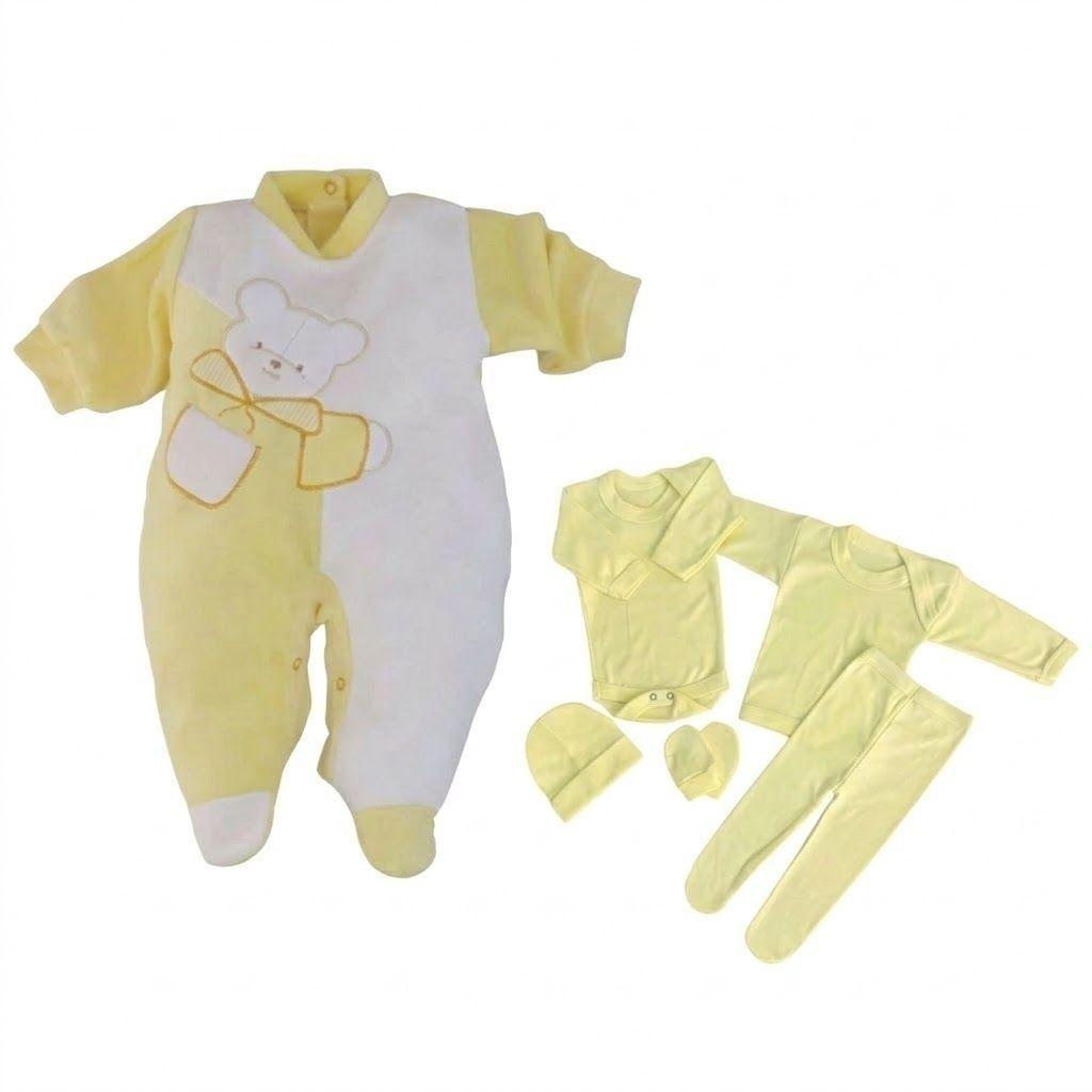 Ajuar Bebe Con Enterito 100 Algodon 0 a 3 m El Regalo Perfecto-3
