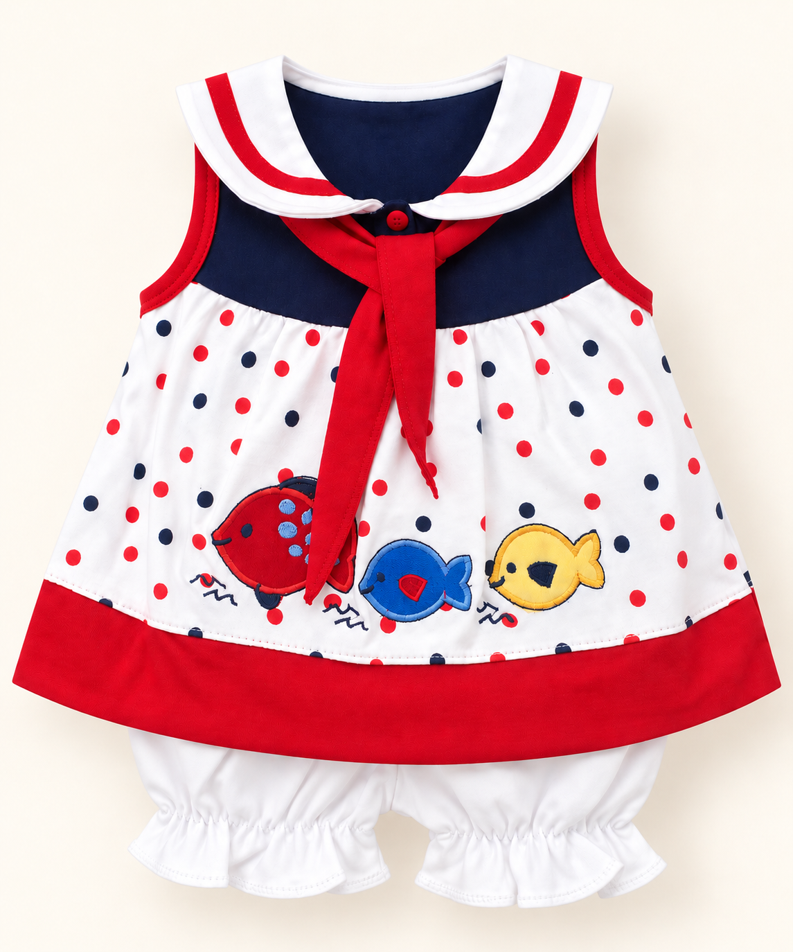 Vestido con Bombacha 100% Algodon Bebé Niña-1