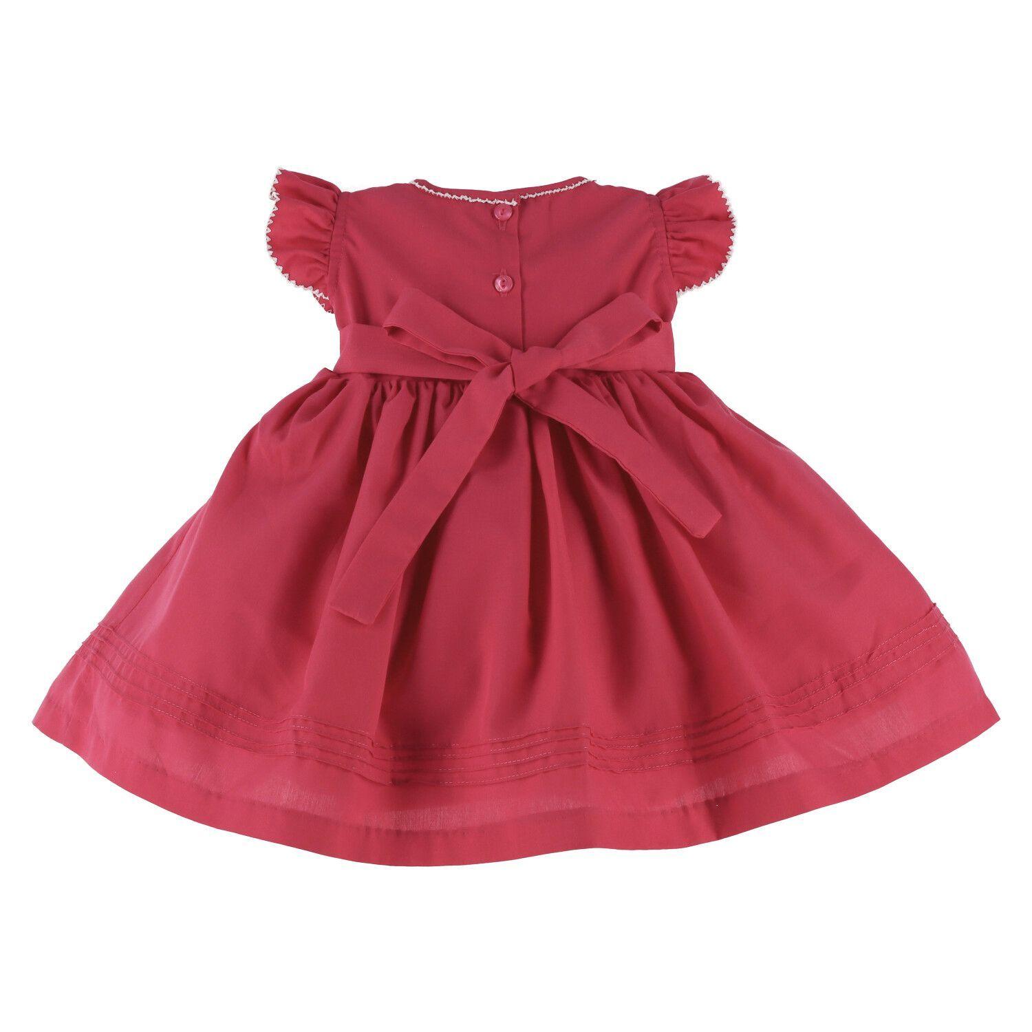 Vestido bebé niña Catalina bordado a mano tipo smock-1