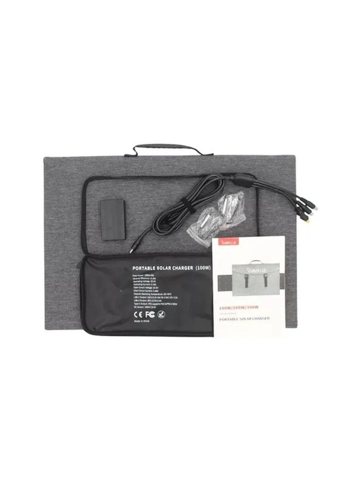 Panel Solar Portatil 100w Monocristalino-3