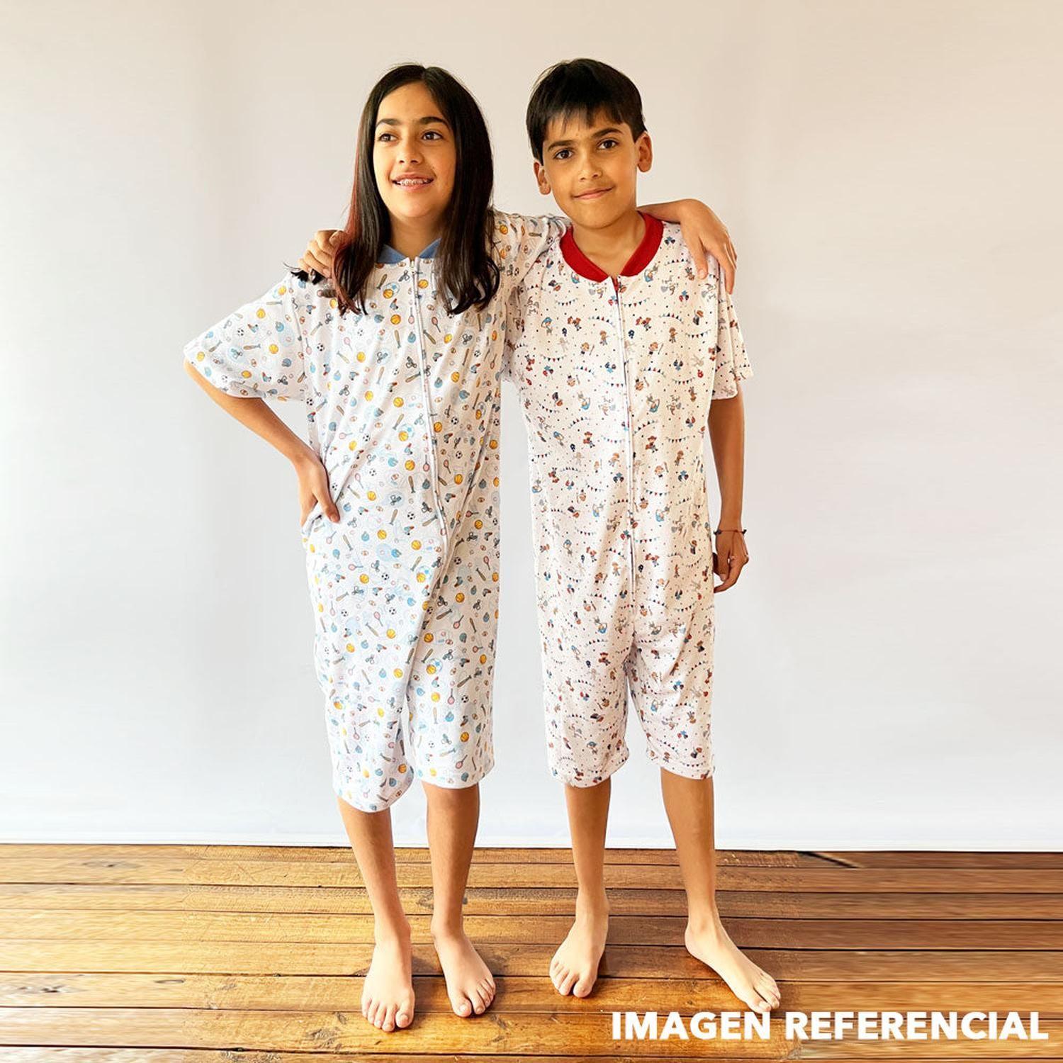 Pijama Enterito Infantil - Deporte - Algodón Corto-3