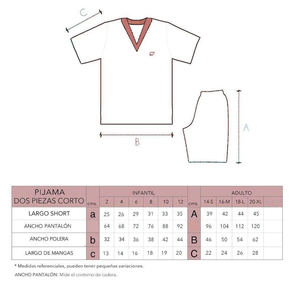Pijama 2 Piezas Corto -tallas 2 y 4- CONEJITA FLOR Algodon-2