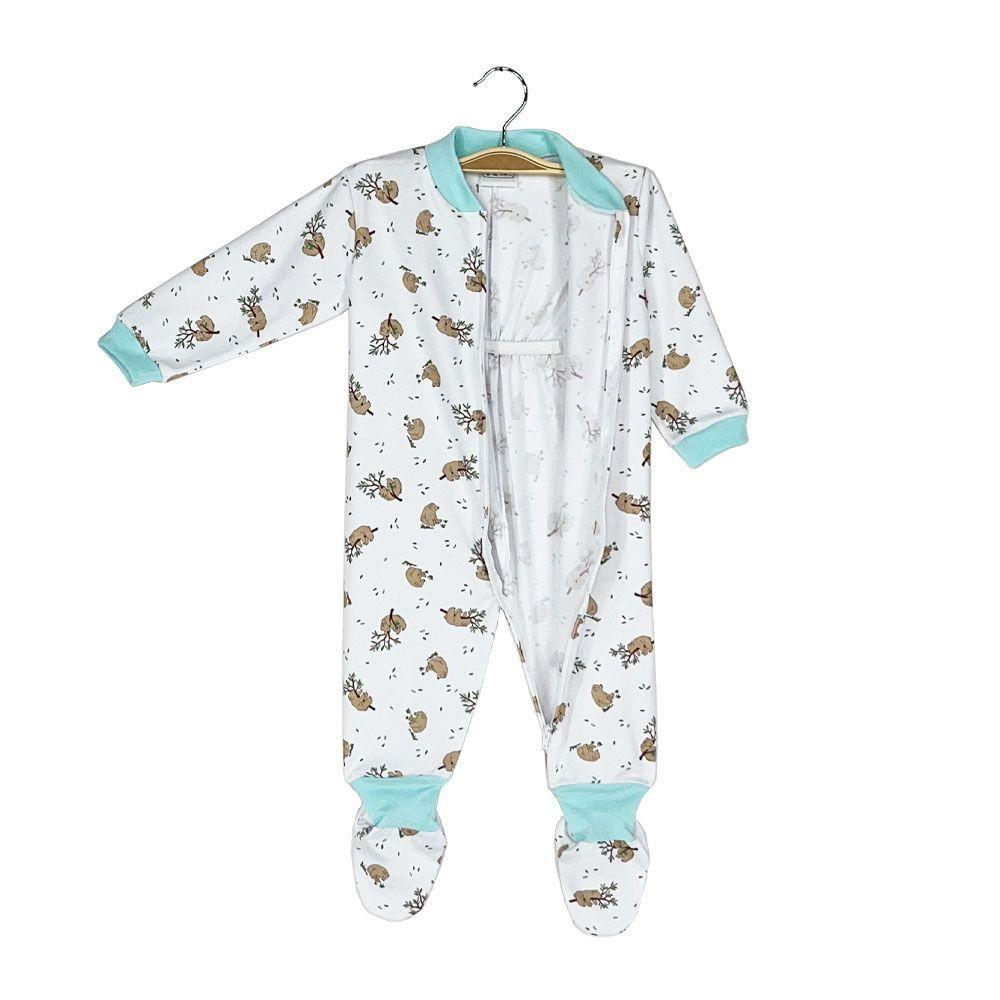 Pijama Enterito Bebe de Algodon OSITO EN RAMA Tallas 0 a 2-2