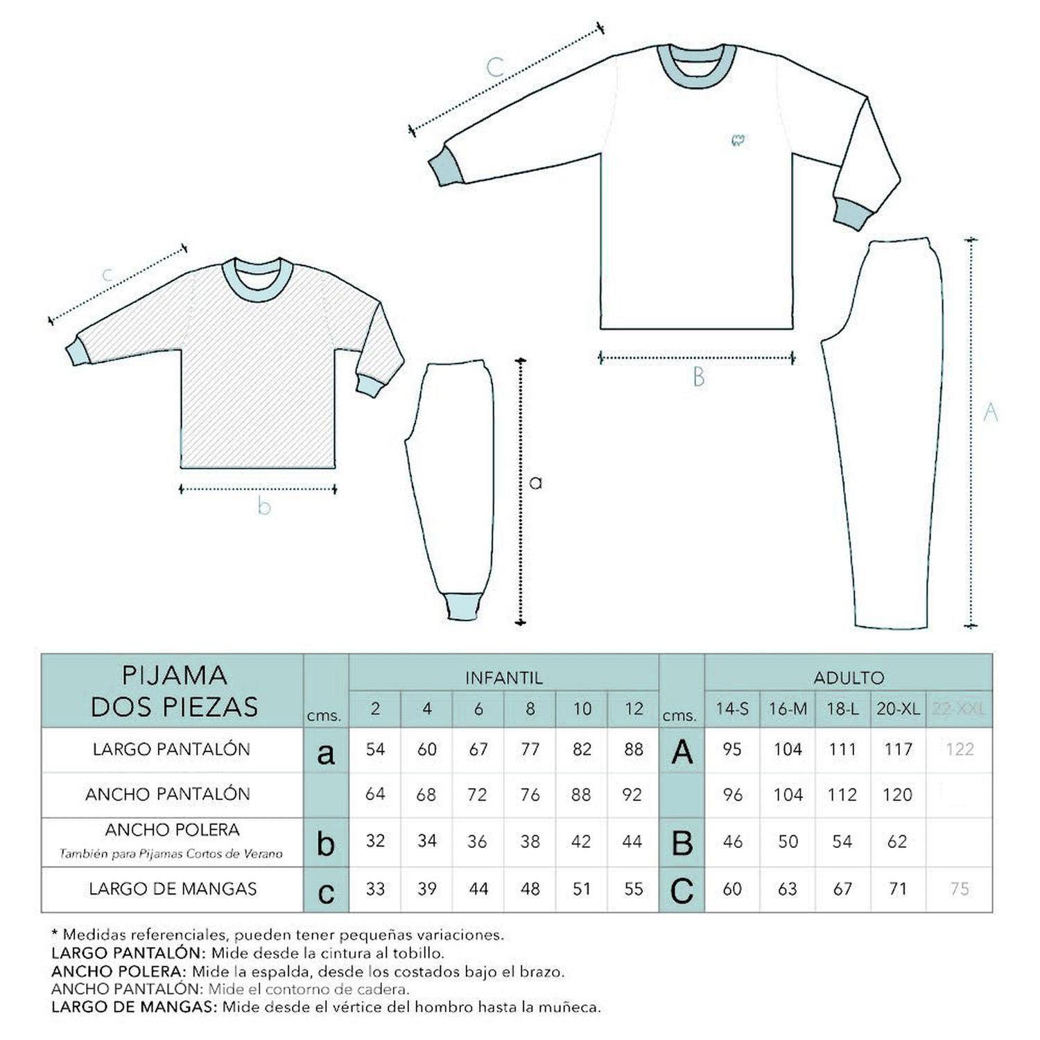 Pijama Adulto - Algodón 2 piezas largo - Florcitas Lila (Tallas S-M-L-XL)-3
