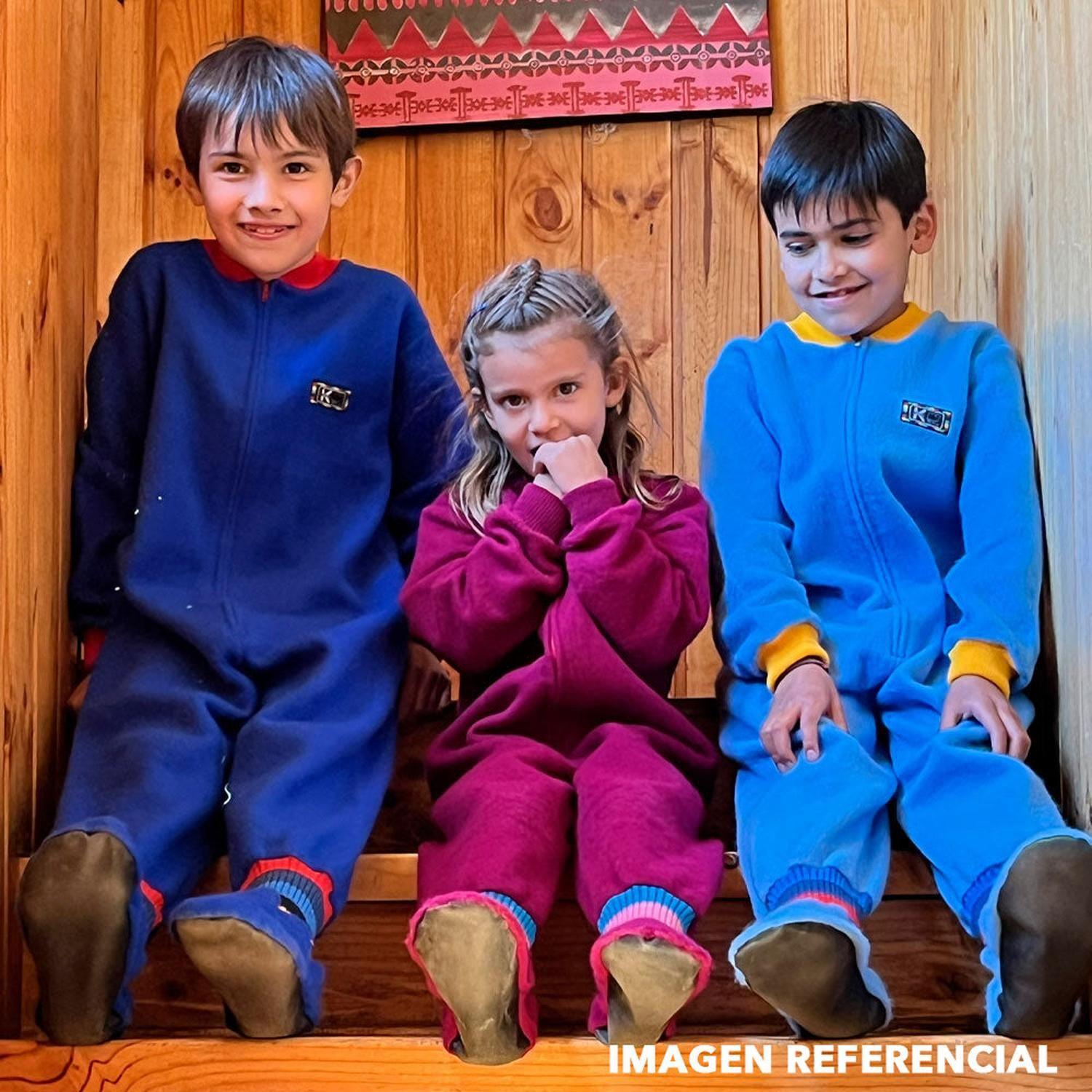 Pijama Infantil - Enterito Térmico - Azul Francia (Tallas 4 a 12)-2