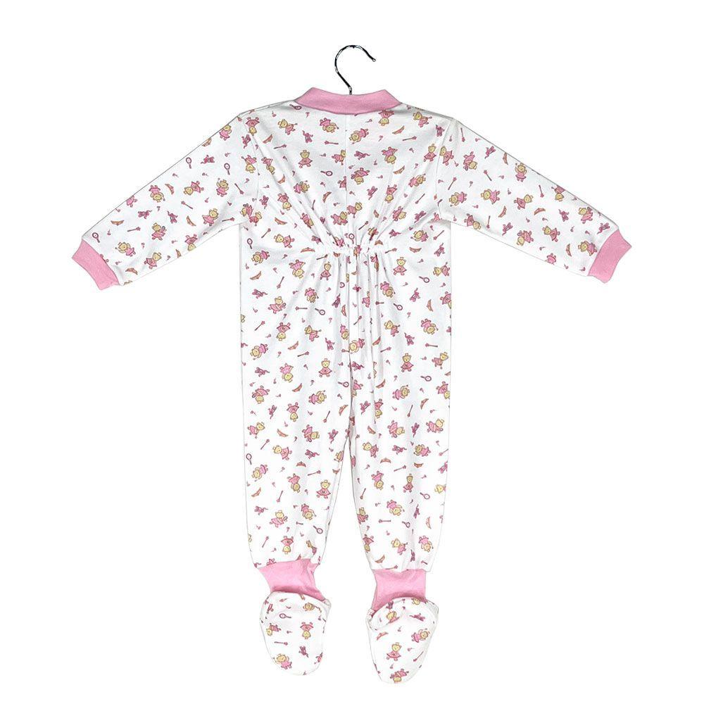 Pijama Enterito Bebe de Algodon OSITA REINA Tallas 0 a 2-3