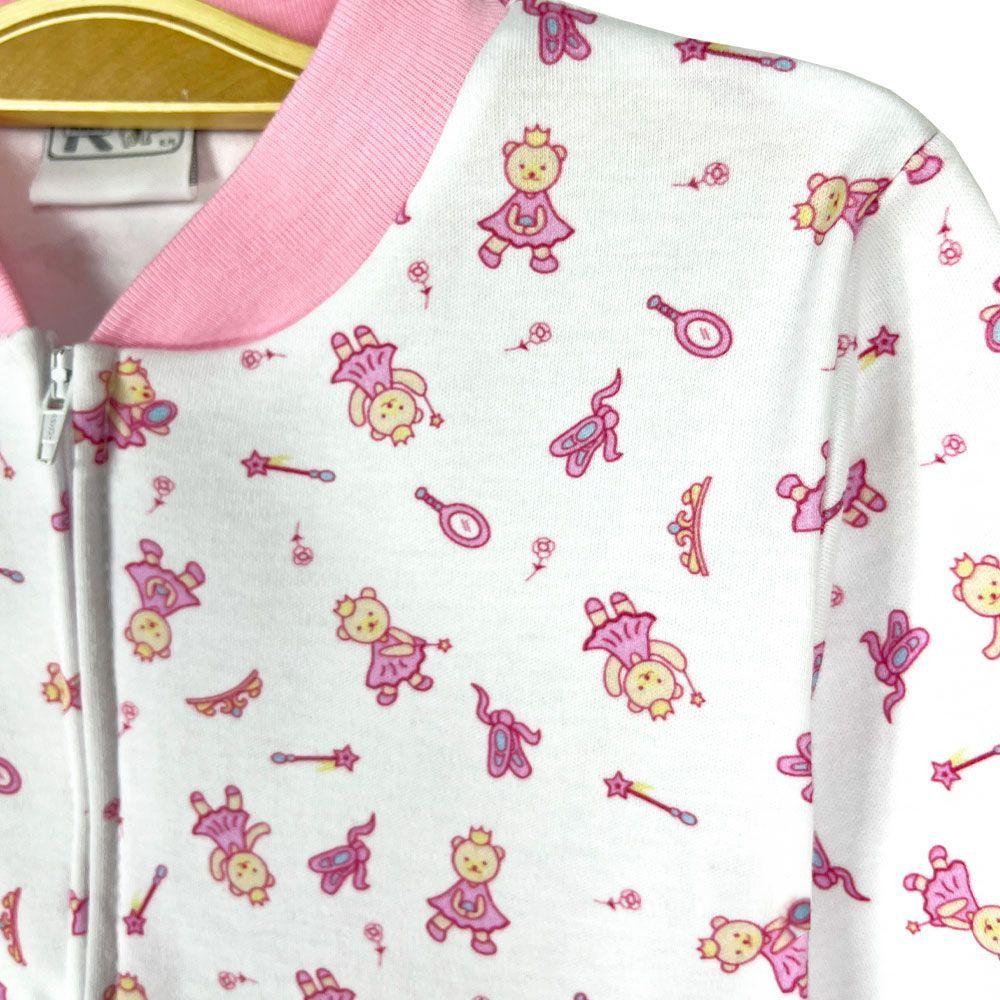 Pijama Enterito Bebe de Algodon OSITA REINA Tallas 0 a 2-5