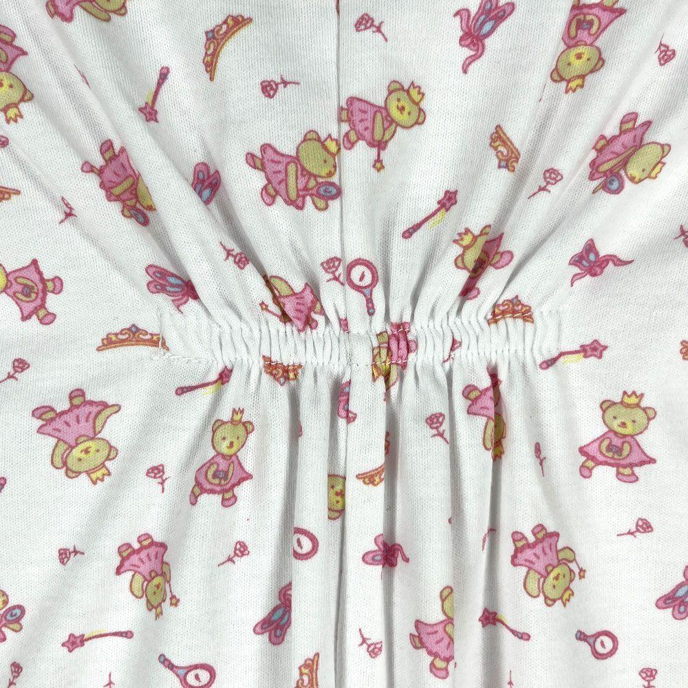 Pijama Enterito Bebe -Tallas 0 a 2- Algodon OSITA REINA-4