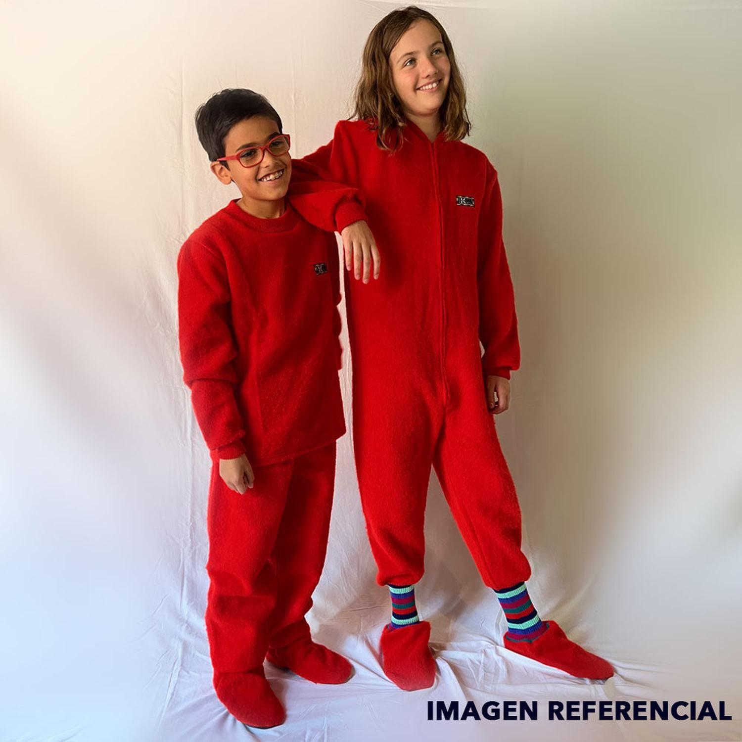 Pijama Infantil - Enterito Térmico - Rojo (Tallas 4 a 12)-3