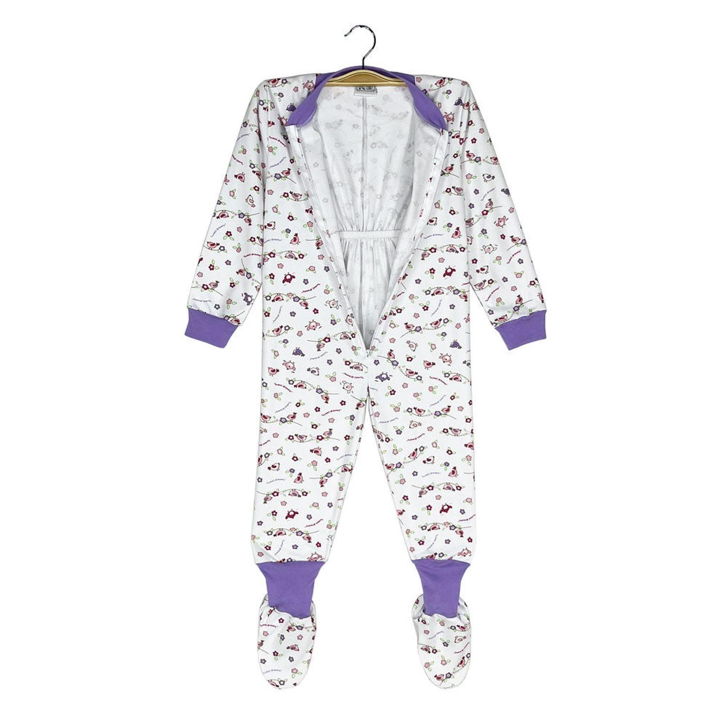 Pijama Enterito Infantil - Pajaritas - Osito de Algodón-3