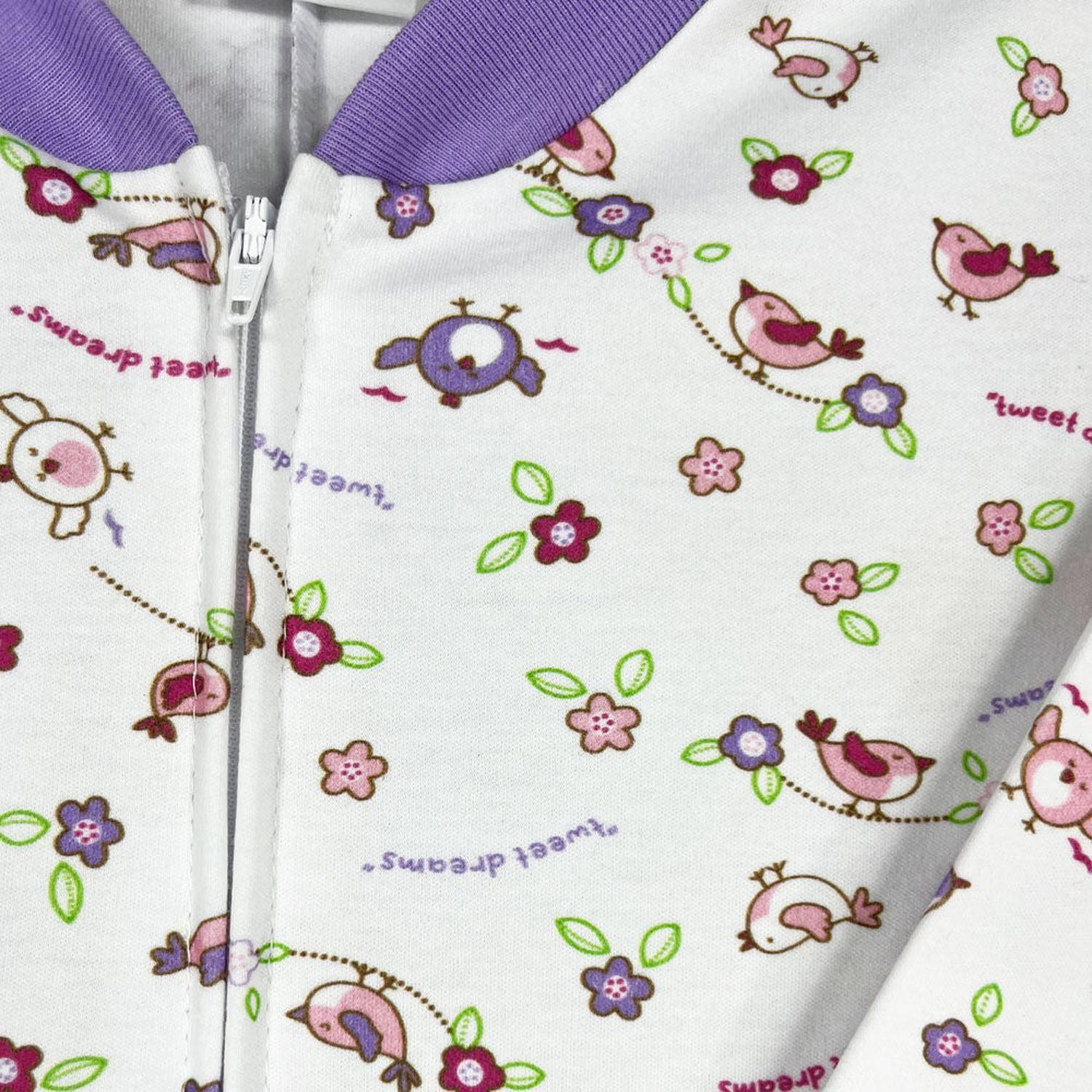 Pijama Enterito Infantil - Pajaritas - Osito de Algodón-4