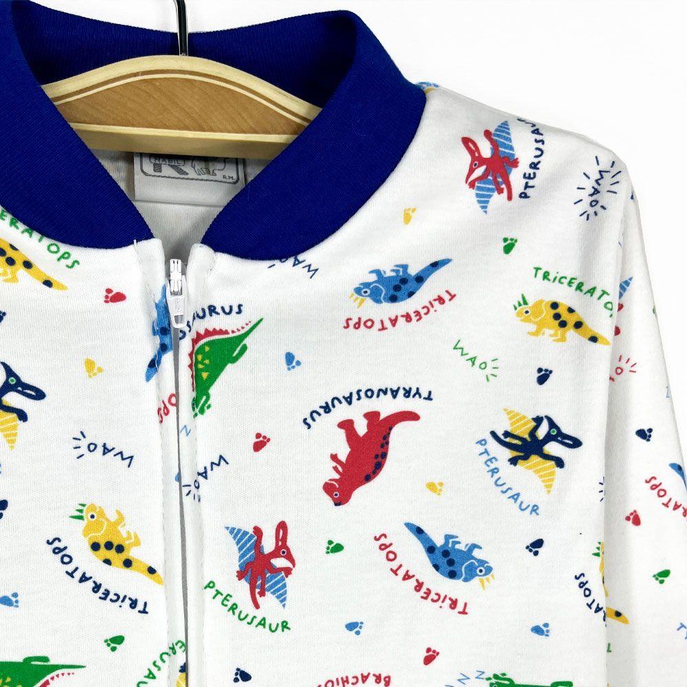 Pijama Enterito Bebe de Algodon DINOSAURIOS Tallas 0 a 2-2