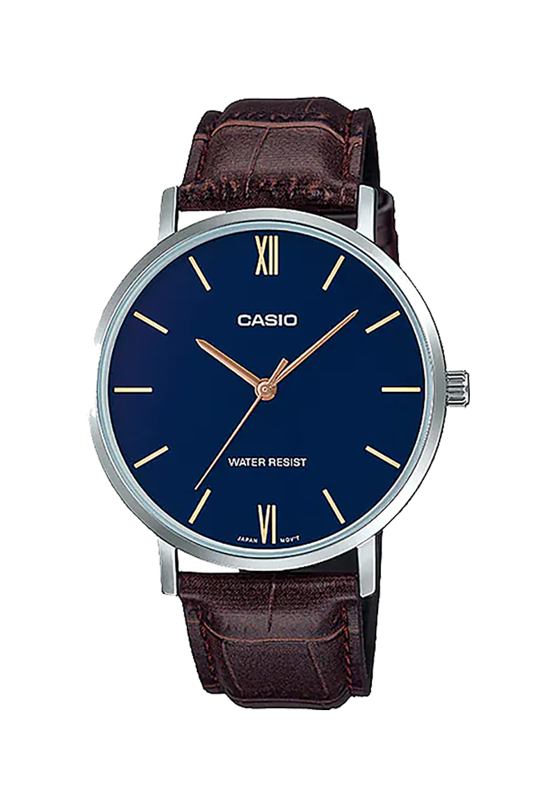 Reloj Casio MTP-VT01L-2B Café Hombre-0