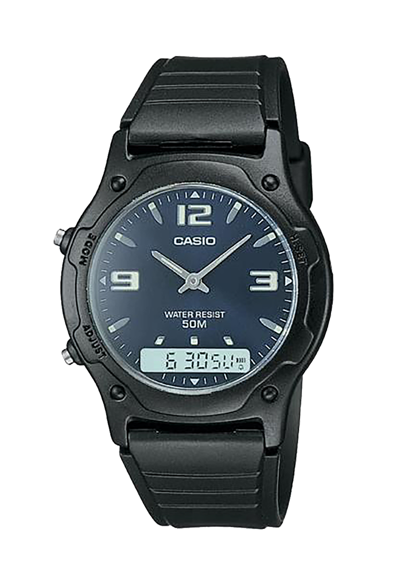 Reloj Casio AW-49HE-2AV Negro Hombre-0