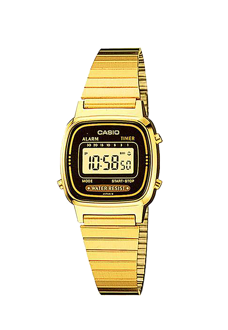 Reloj Casio LA-670WGA-1 Dorado Mujer-0