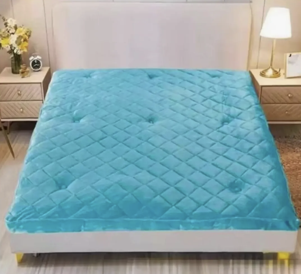 Cubre colchon plush acolchado 2 Plazas-0