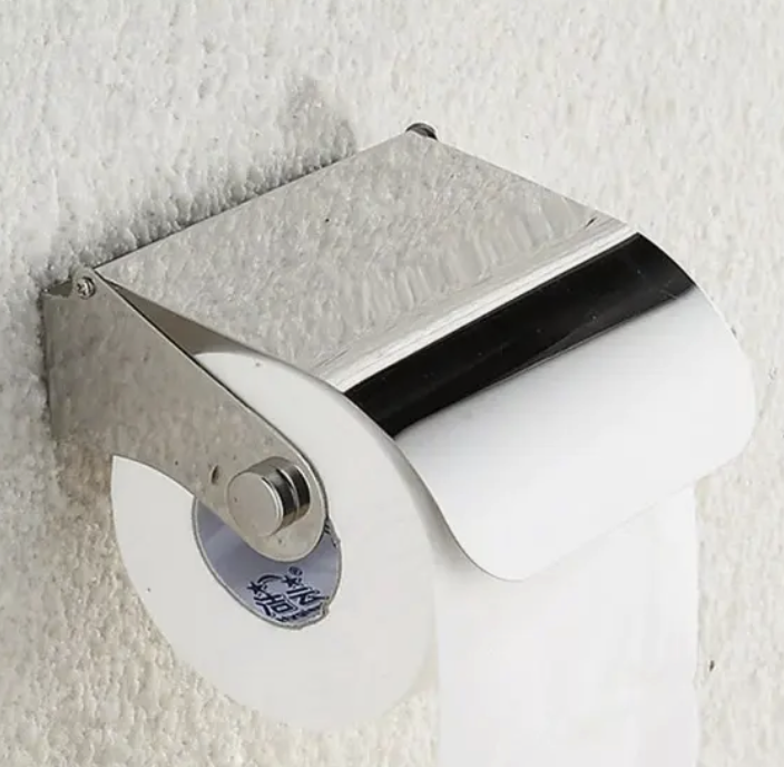 Porta rollo papel higienico Acero Inoxidable-2