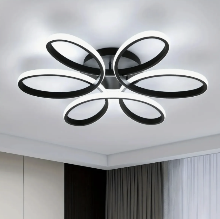 Lampara De Techo Led Empotrada Moderna Con Forma De Flor-0