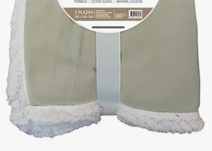 Frazada polar sherpa 2 Plazas Doral Color Caf Claro-1