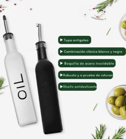 Aceite Vinagra Set Botella Dispensador Aceite Oliva Vinagre-3