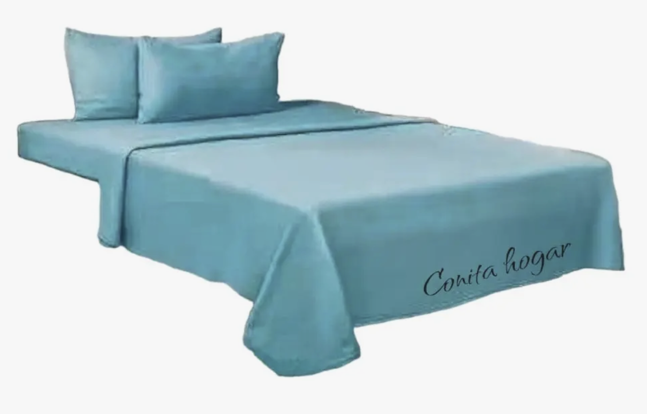 Sabana de polar King color celeste-0